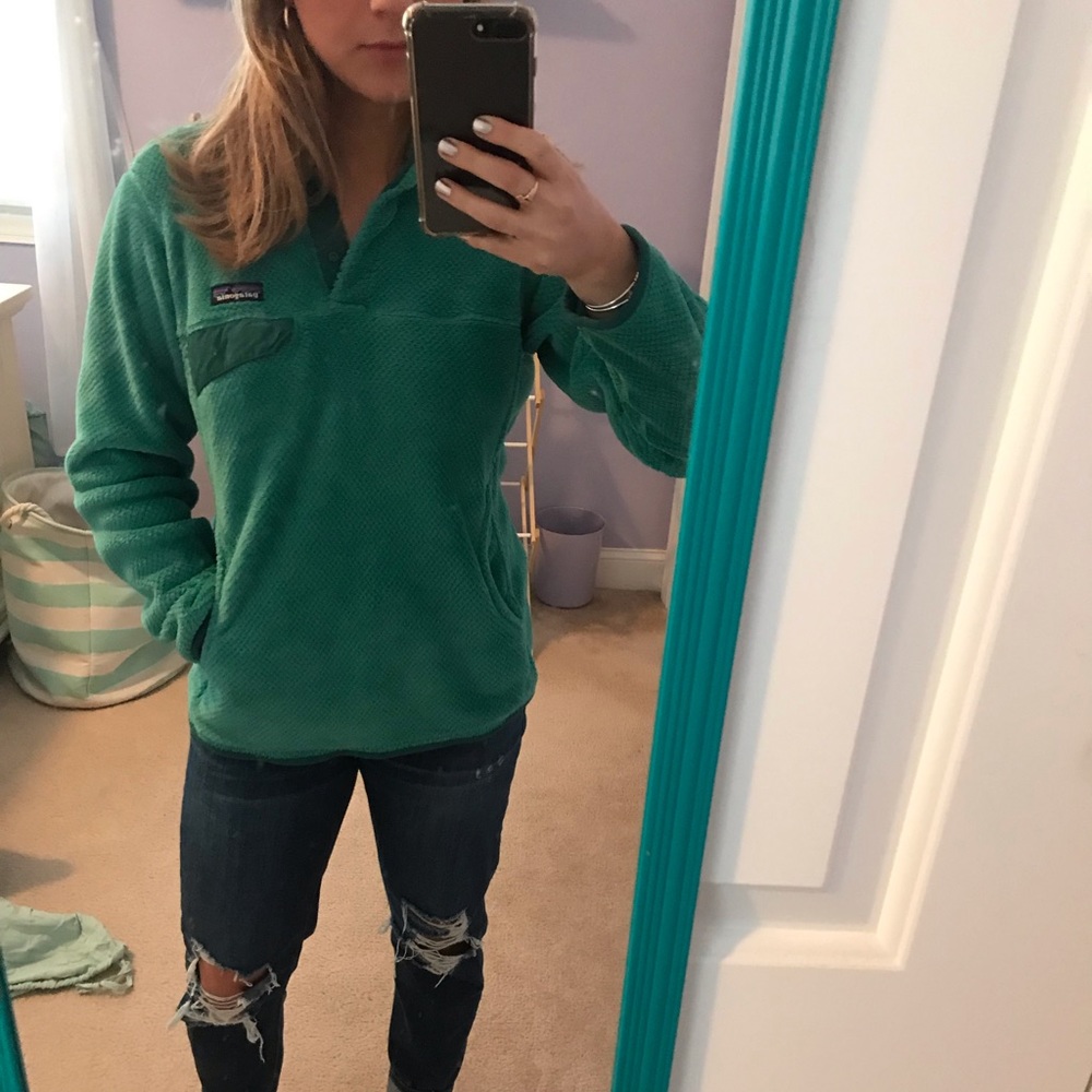Teal Patagonia half button up